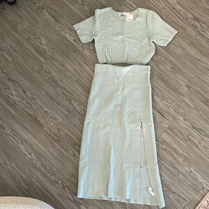 Free People Beach Vivienne Crop Top & Midi Skirt
